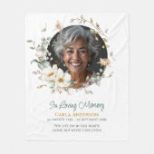 In Loving Memory Botanical Fleecedecke (Vorderseite)
