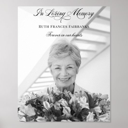 In Loving Memory Calligraphy Poster (Vorne)