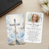 In Loving Memory Christian Prayer Cards