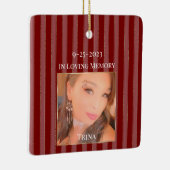 In Loving Memory Christmas Keramikornament (Rechts)