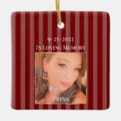 In Loving Memory Christmas Keramikornament (Vorderseite)
