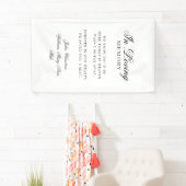 "In Loving Memory" Classic Wedding Memorial Banner (Insitu)