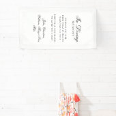 "In Loving Memory" Classic Wedding Memorial Banner (InSitu)