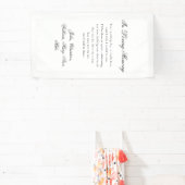 "In Loving Memory" Classic Wedding Memorial White Banner (InSitu)