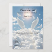 In Loving Memory,Custom card, rip, tribute, Einladung (Rückseite)