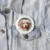 In Loving Memory Custom Pet Photo & Name Badge Button (Beispiel)