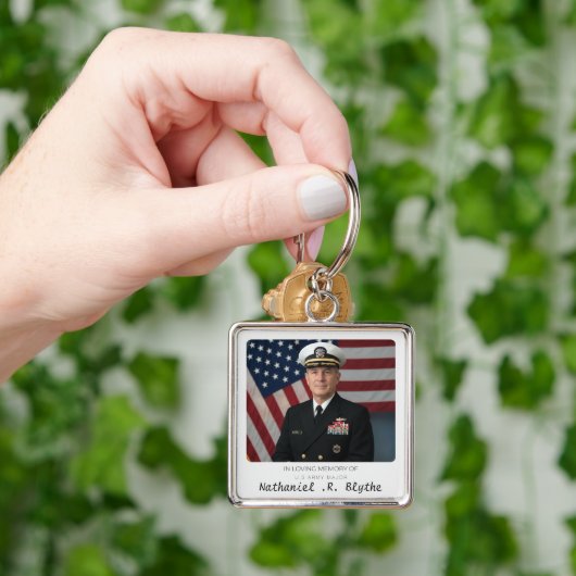 In Loving Memory Custom Photo Memorial Keepsake Schlüsselanhänger (Hand)