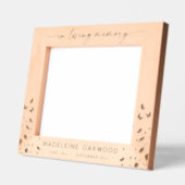 In Loving Memory Custom Wildflower Memorial  Geätzte Rahmen (Links)