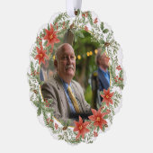In Loving Memory Dad Picture Memorial Ornament Karte (Links)