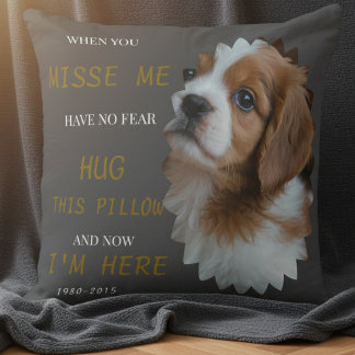 In Loving Memory Dog Pillow – Custom Pet Tribute Kissen