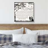 In Loving Memory/Ehemann Leinwanddruck (Insitu (Schlafzimmer))