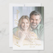 In Loving Memory Elegant Custom Couple's Funeral Einladung (Vorderseite)