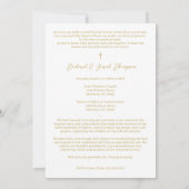 In Loving Memory Elegant Custom Couple's Funeral Einladung (Rückseite)