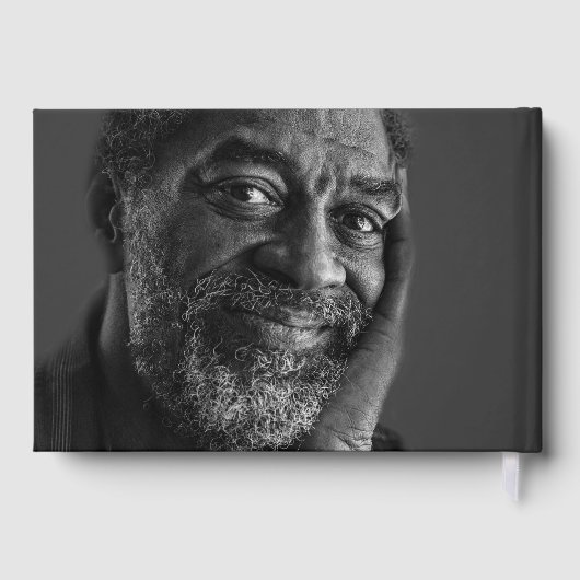 In Loving Memory Elegant Script 2-Photo Gästebuch (Rückseite)