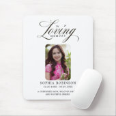 In Loving Memory Elegante Schrift Memorial Mousepad (Mit Mouse)