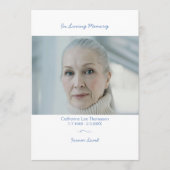 In Loving Memory Elegantes Bestattungs-Foto-Progra Programm (Vorderseite)