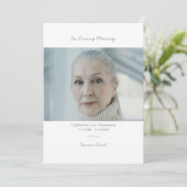 In Loving Memory Elegantes Bestattungs-Foto-Progra Programm (Stehend Vorderseite)