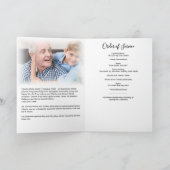 In Loving Memory Elegantes modernes Trauerprogramm Programm (Innenseite)
