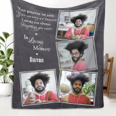 In Loving Memory Family Remembrance Memorial Fleecedecke