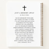 In loving Memory Floral Funeral Memorial Notizblock (Rückseite)