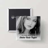 In Loving Memory | Foto-Andenken Button (Vorne & Hinten)