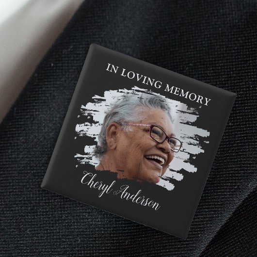 In Loving Memory | Foto-Erinnerungsshirt Button
