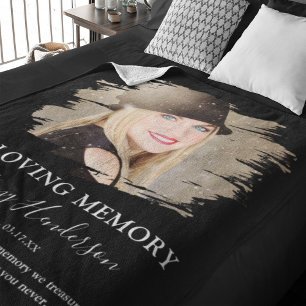 In Loving Memory Foto-Gedenkblatt Fleecedecke