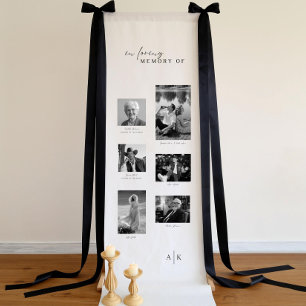 In Loving Memory Foto Hochzeitsdisplay Hochzeitsan Banner