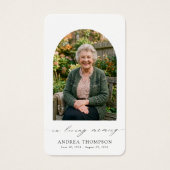 In Loving Memory Foto Trauerfeier Katholisches Geb (Vorderseite)