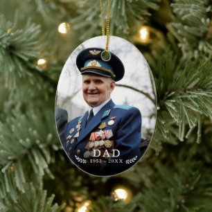 In Loving Memory   Foto-Zitat-Andenken   Keramik Ornament