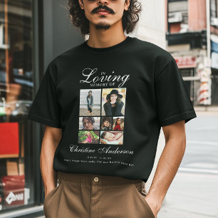 In Loving Memory Fotocollage-Gedenk- T-Shirt