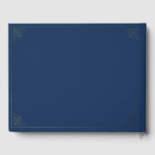 In Loving Memory Funeral Blau Gästebuch (Rückseite)