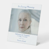 In Loving Memory Funeral Display Table Sign Sockelschild (Vorderseite)