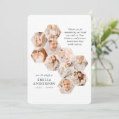 In Loving Memory Funeral Moderne 10 Fotos Card (Stehend Vorderseite)