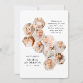 In Loving Memory Funeral Moderne 10 Fotos Card (Vorderseite)