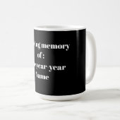 In Loving Memory – Gedenkdesign Kaffeetasse (VorderseiteRechts)