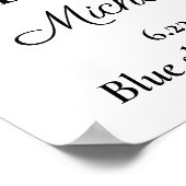 In Loving Memory Gedenkfoto Trauerfeier Luftfahrt Poster (Ecke)