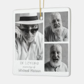In Loving Memory Grandpa Funeral Memorial Keepsake Keramikornament (Links)