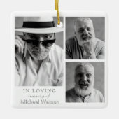 In Loving Memory Grandpa Funeral Memorial Keepsake Keramikornament (Vorderseite)