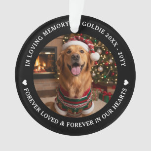 In Loving Memory Haustier-Foto individuell Ornament