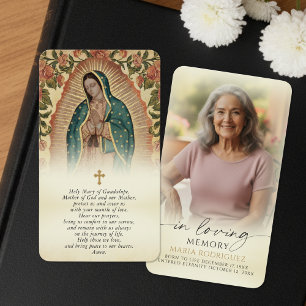 In Loving Memory Heilige Maria von Guadalupe Gebet