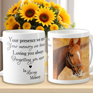 In Loving Memory Horse Memorial Photo Kaffeetasse