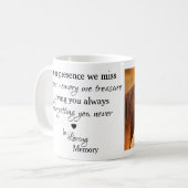 In Loving Memory Horse Memorial Photo Kaffeetasse (Vorderseite Links)