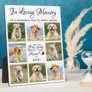 In Loving Memory Hund 11 Foto Collage Pet Memorial Fotoplatte