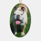 In Loving Memory | Hunde-Foto-Gedenkstätte Keramik Ornament (Links)