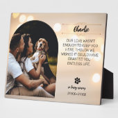 In Loving Memory Hunde-Fotoplakette – Größe 20x25 Fotoplatte (Seite)