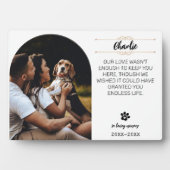 In Loving Memory Hunde-Fotoplakette – Personalisie Fotoplatte (Vorderseite)