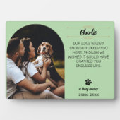 In Loving Memory Hunde-Fotoplakette – Personalisie Fotoplatte (Vorderseite)