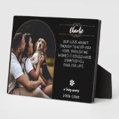 In Loving Memory Hunde-Fotoplakette – Personalisie Fotoplatte (Seite)