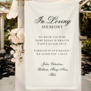 "In Loving Memory" Klassische Hochzeitsgedenkfeier Banner